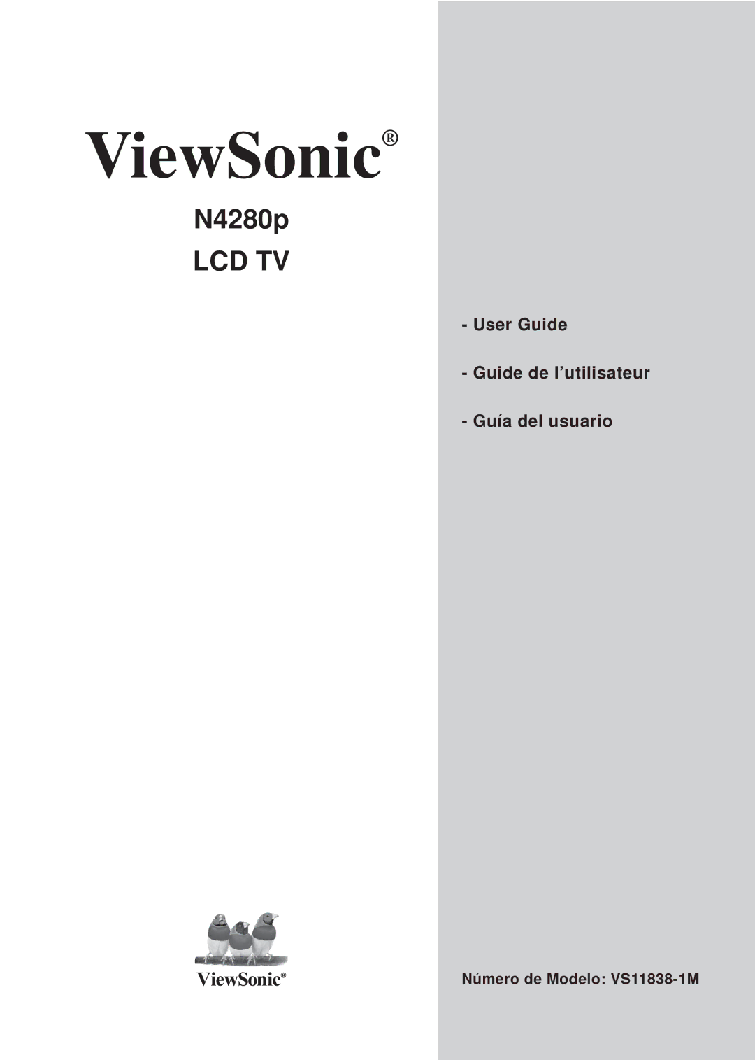 ViewSonic VS11838-1M manual ViewSonic 