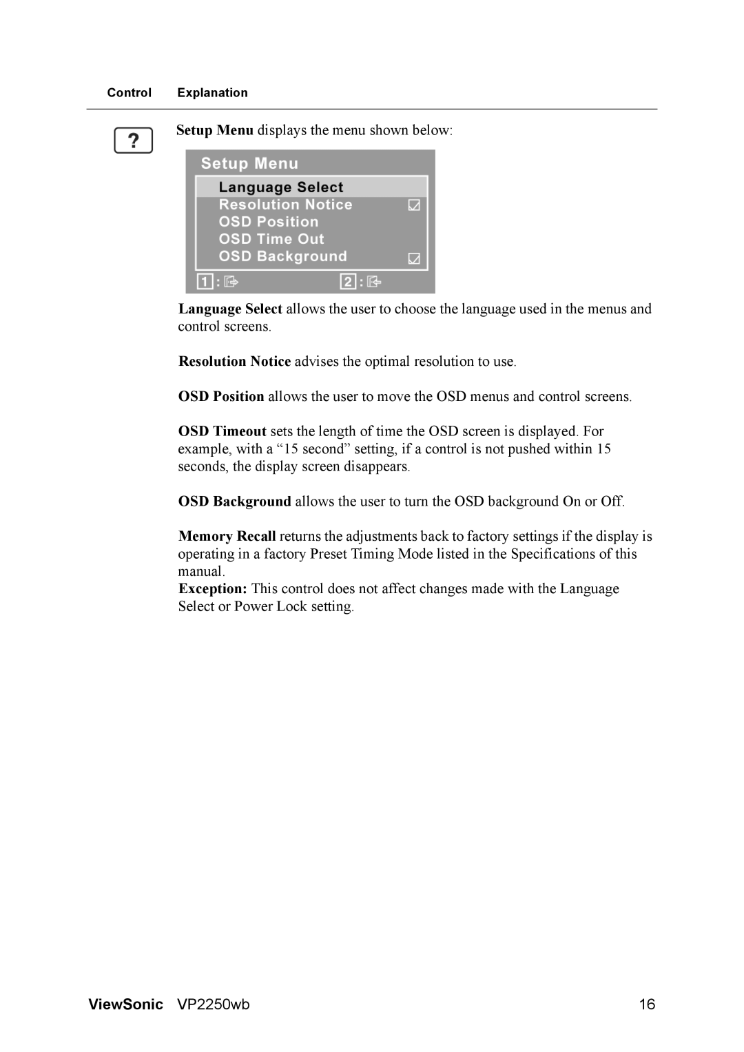 ViewSonic VS11845 warranty ViewSonic VP2250wb 