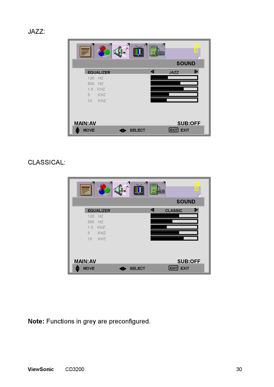 ViewSonic VS11857 manual Jazz 