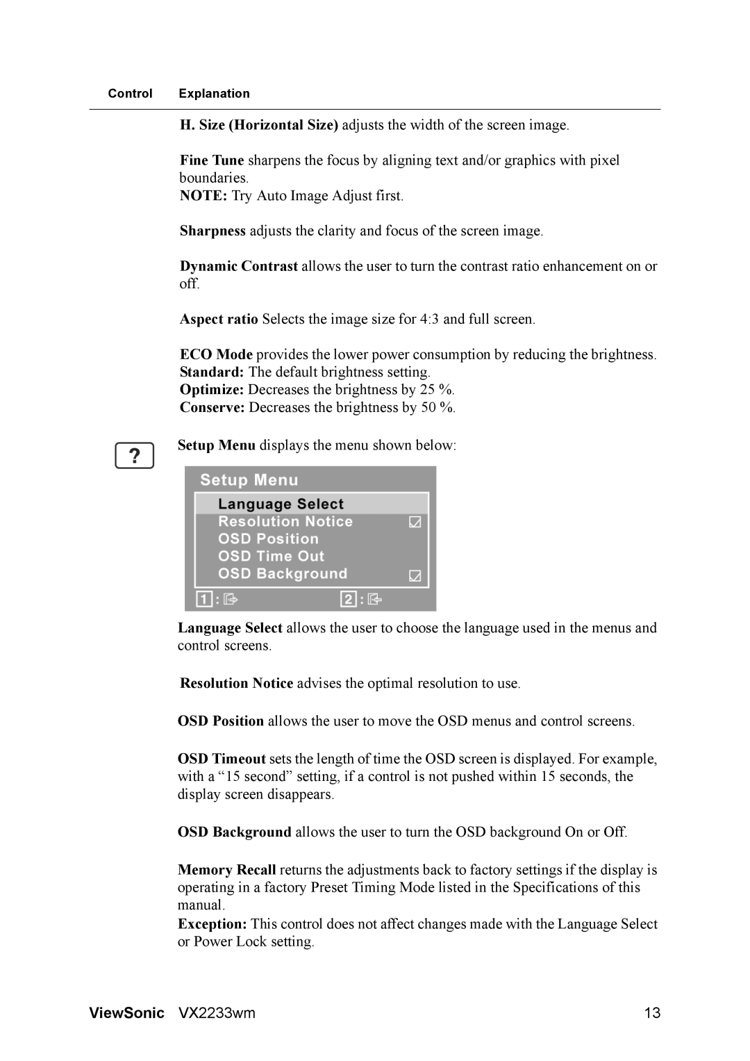 ViewSonic VS12319 warranty ViewSonic VX2233wm 