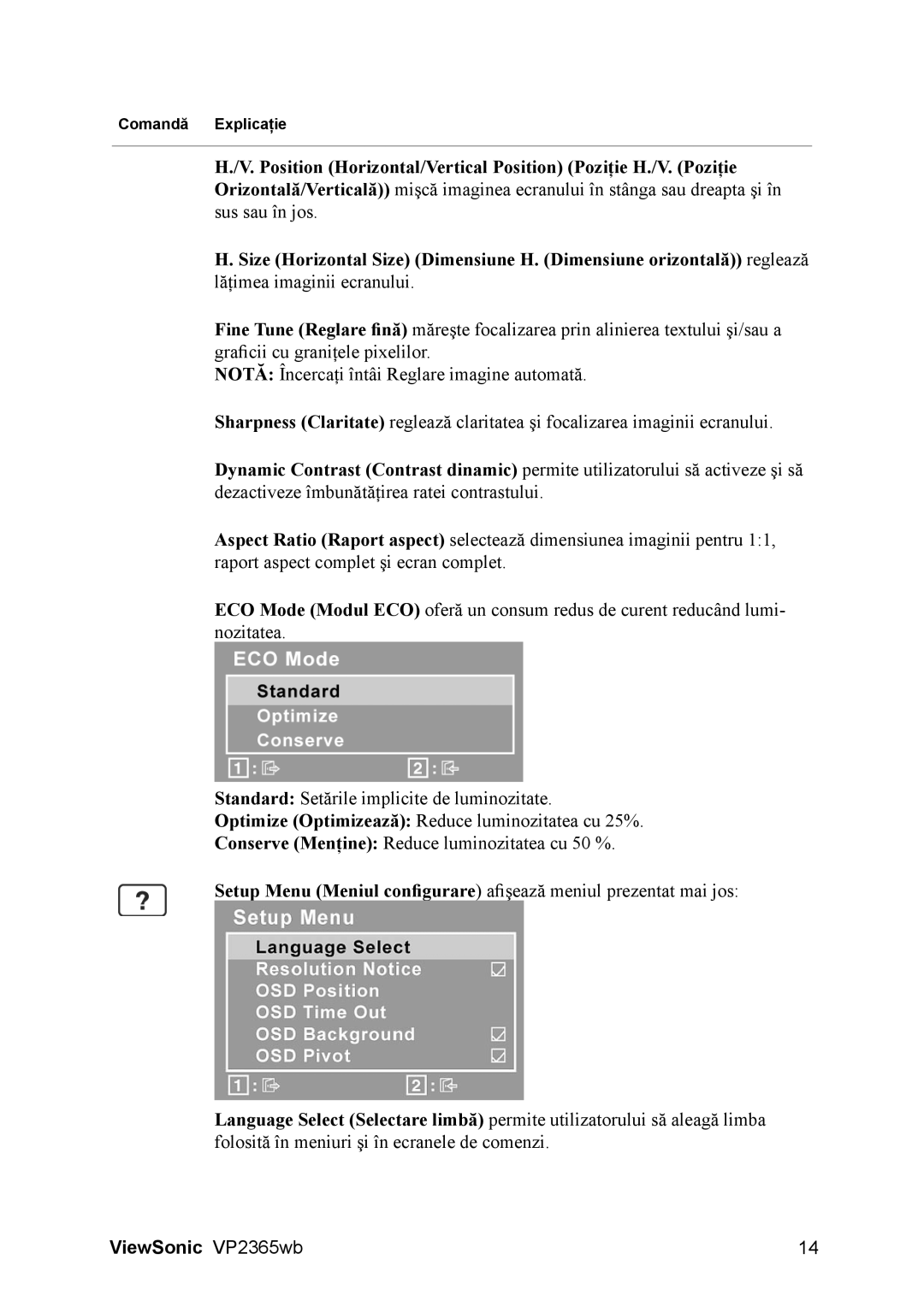 ViewSonic VS12637 manual ViewSonic VP2365wb 