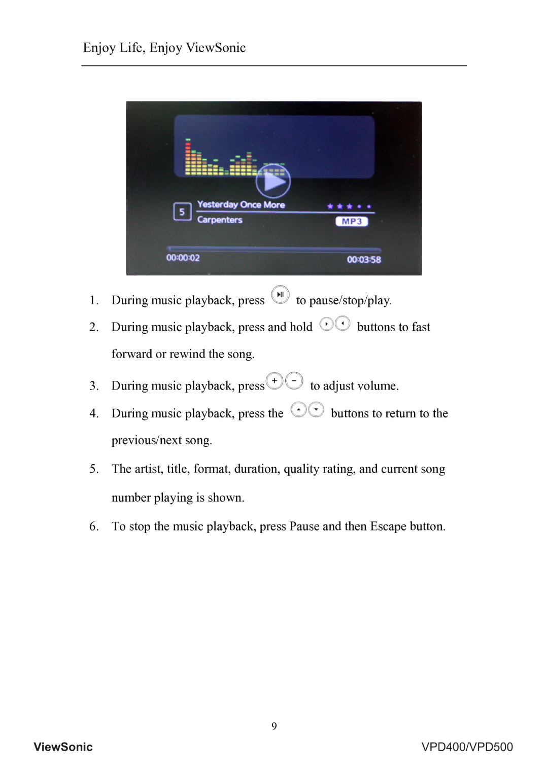 ViewSonic VS12836, VS12835 manual Enjoy Life, Enjoy ViewSonic 