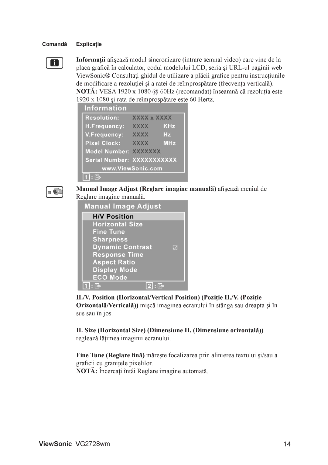 ViewSonic VS12844 manual ViewSonic VG2728wm 