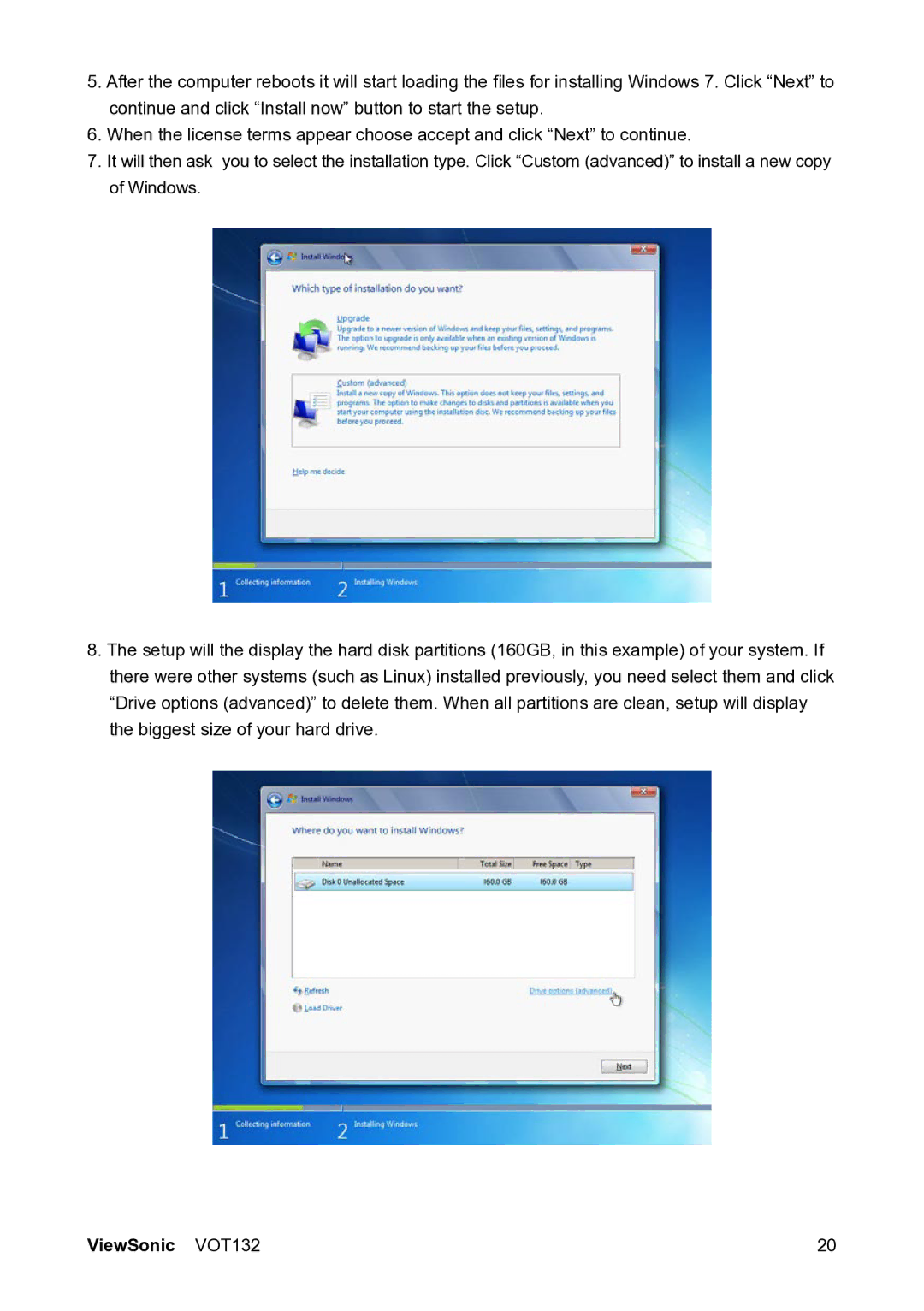 ViewSonic VS12933 manual ViewSonic VOT132 