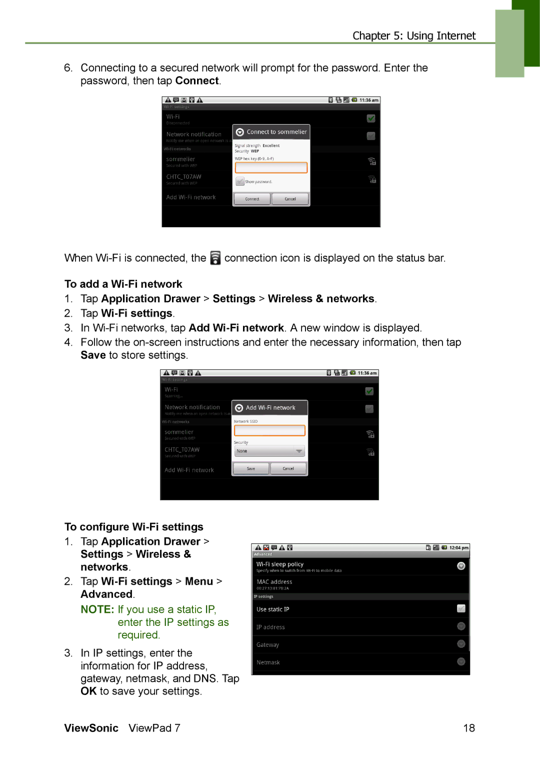 ViewSonic VS13761 manual ViewSonic ViewPad 