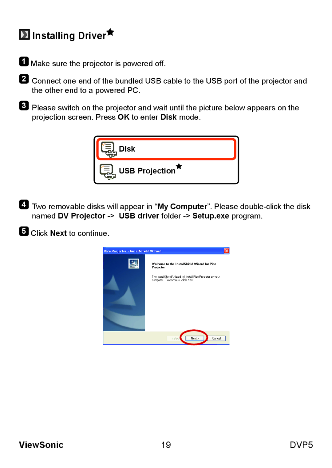 ViewSonic VS13783 warranty Installing Driver 