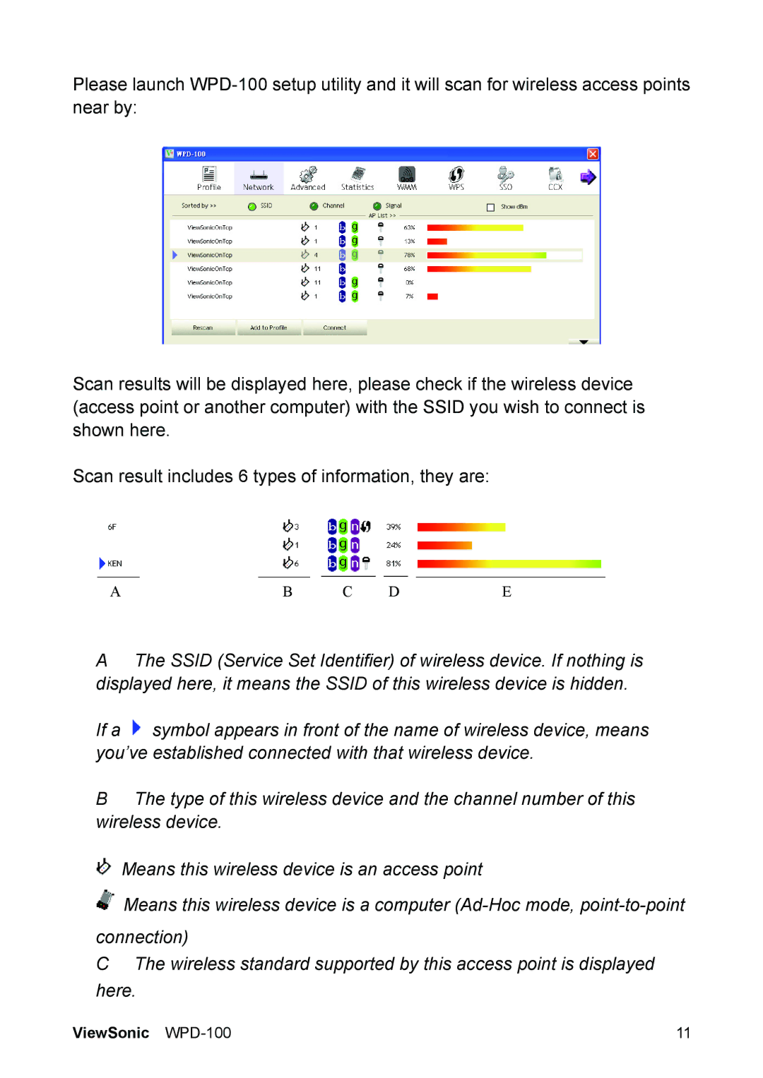 ViewSonic VS13789 manual Ab C De 