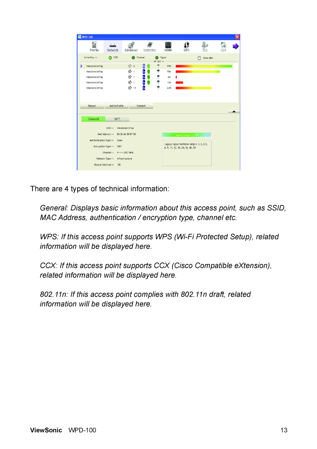 ViewSonic VS13789 manual There are 4 types of technical information 