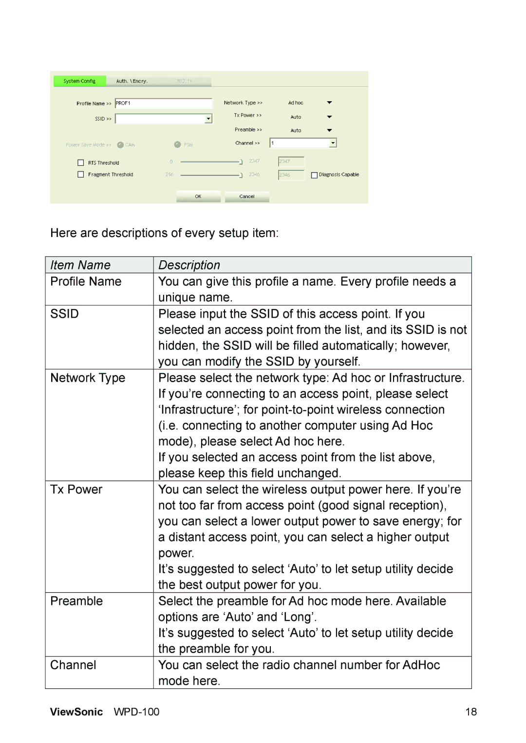 ViewSonic VS13789 manual Ssid 