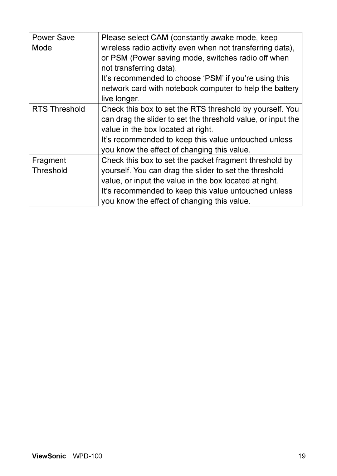 ViewSonic VS13789 manual Can drag the slider to set the threshold value, or input 