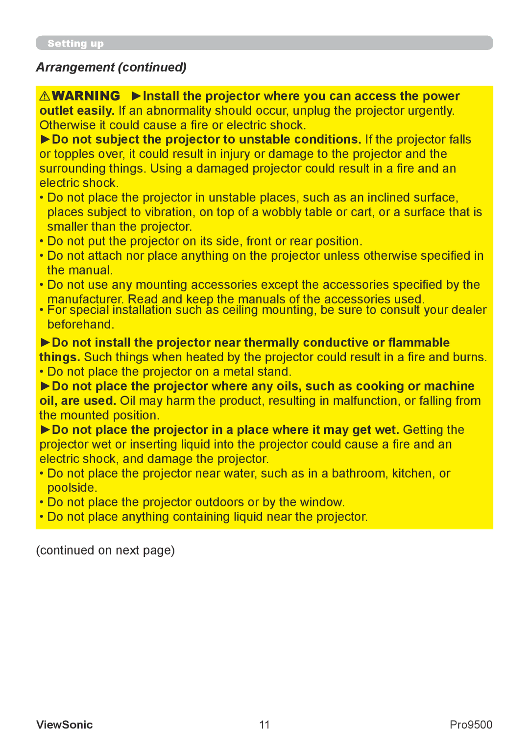 ViewSonic VS13835 warranty Arrangement 