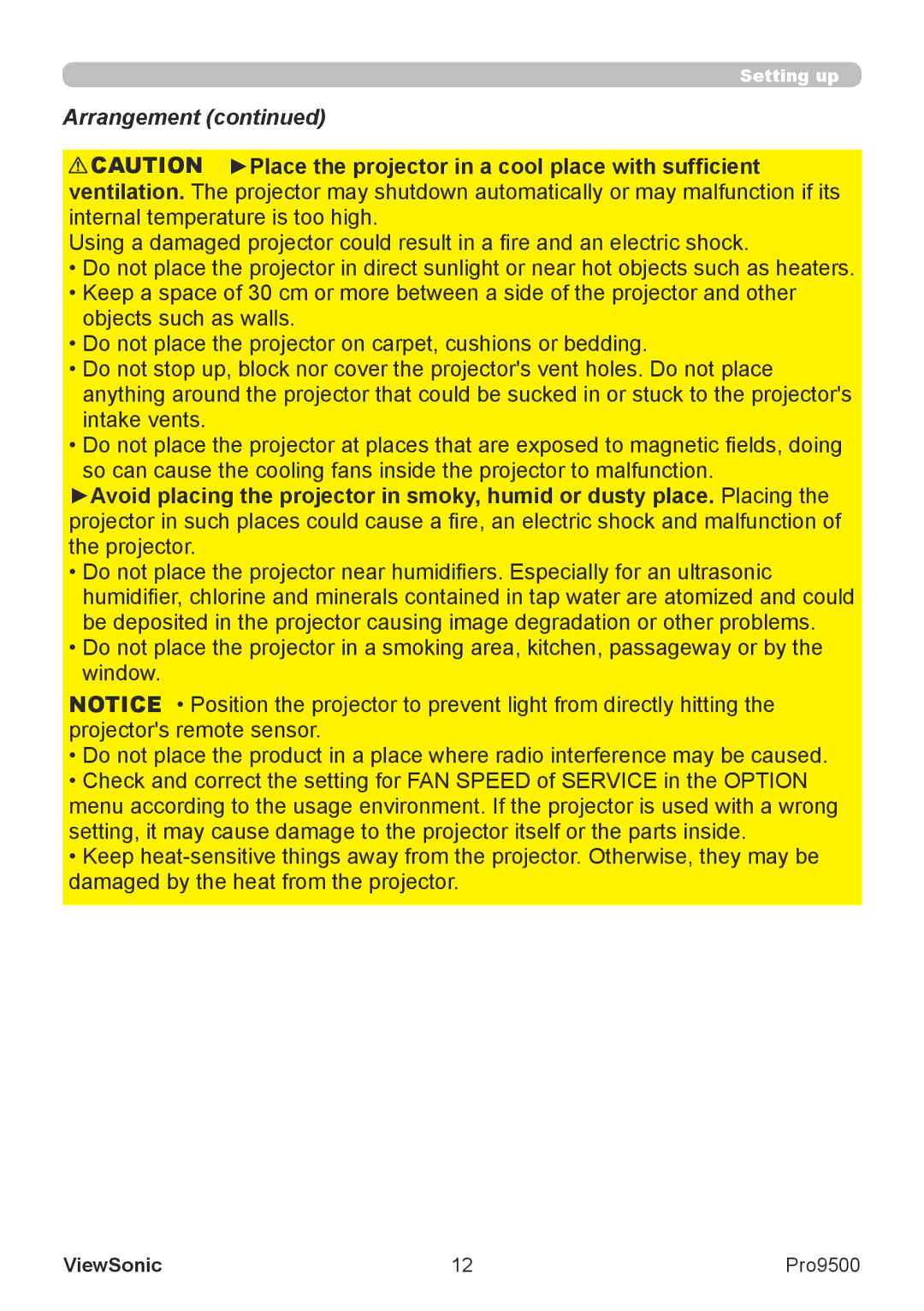 ViewSonic VS13835 warranty Arrangement 