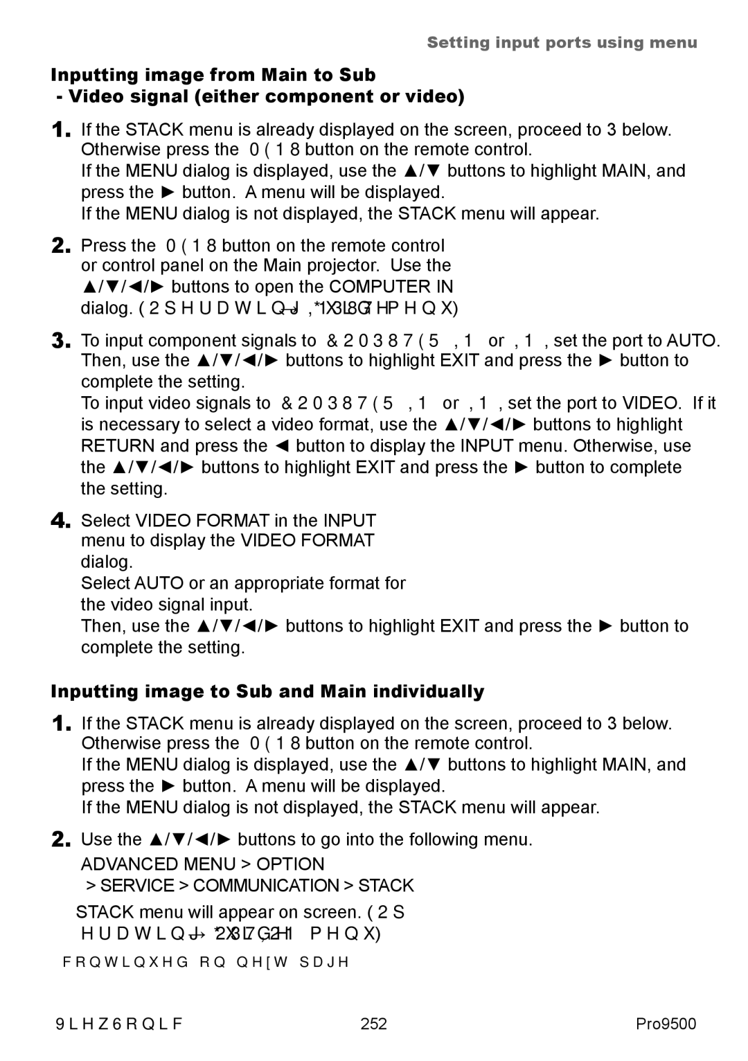 ViewSonic VS13835 warranty Inputting image to Sub and Main individually 