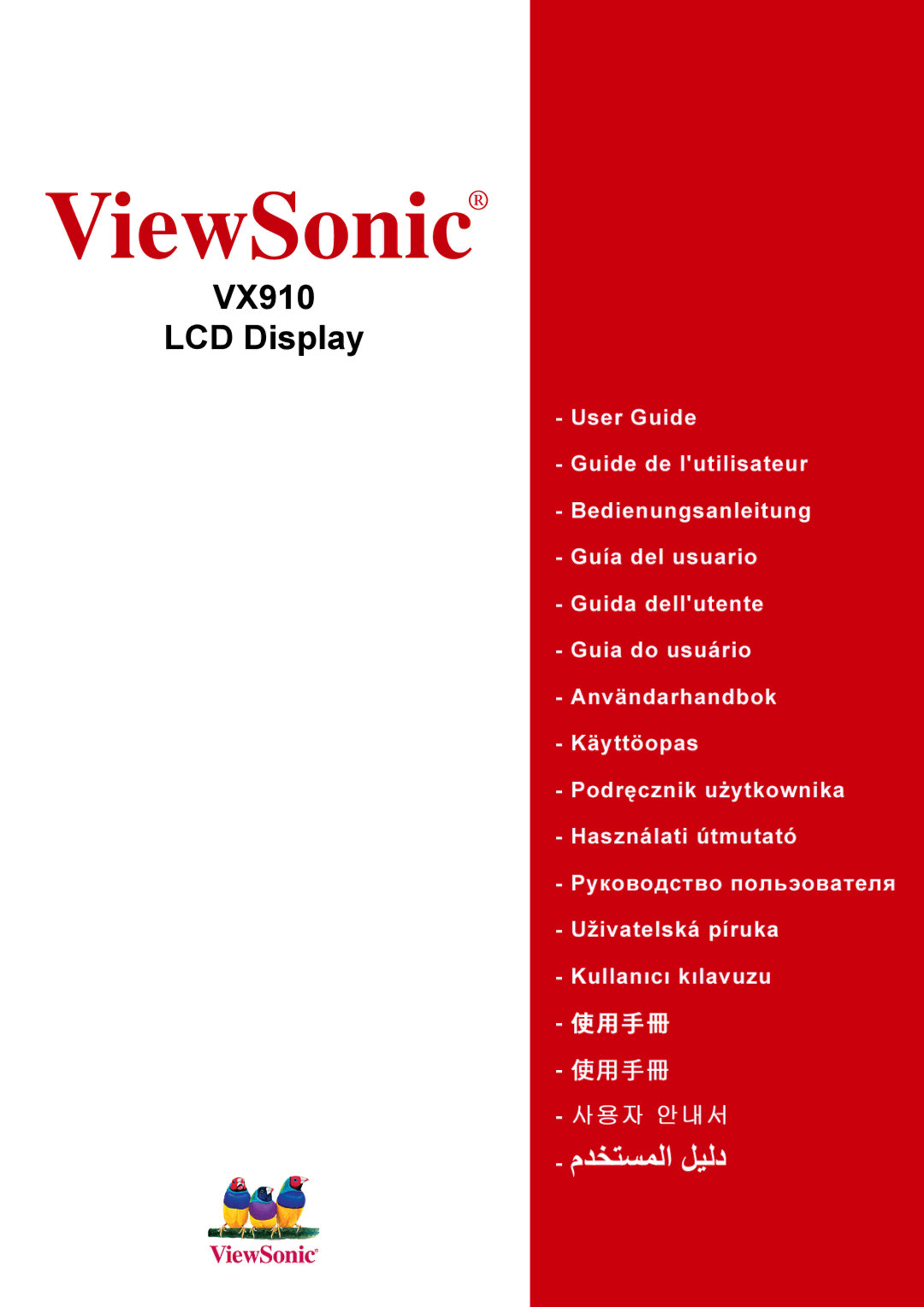 ViewSonic VX910 manual ViewSonic 