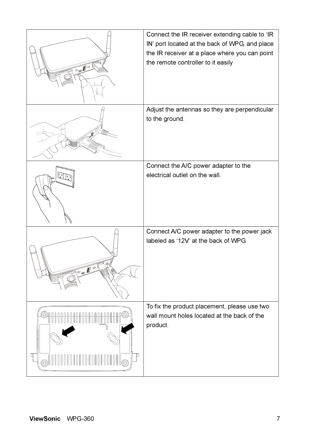 ViewSonic manual ViewSonic WPG-360 