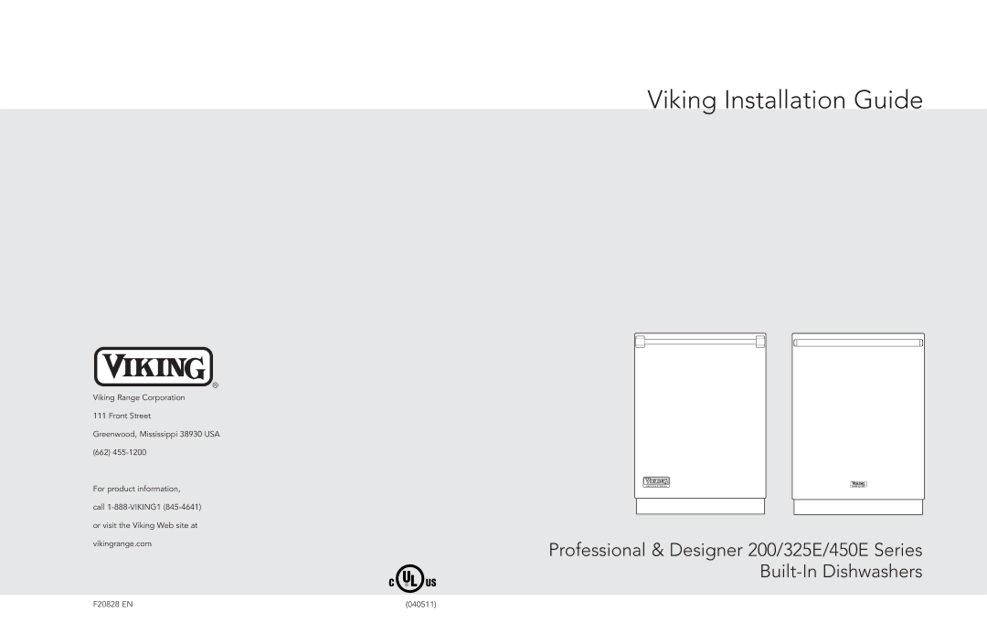 Viking 325E, 200, 450E manual Viking Installation Guide 