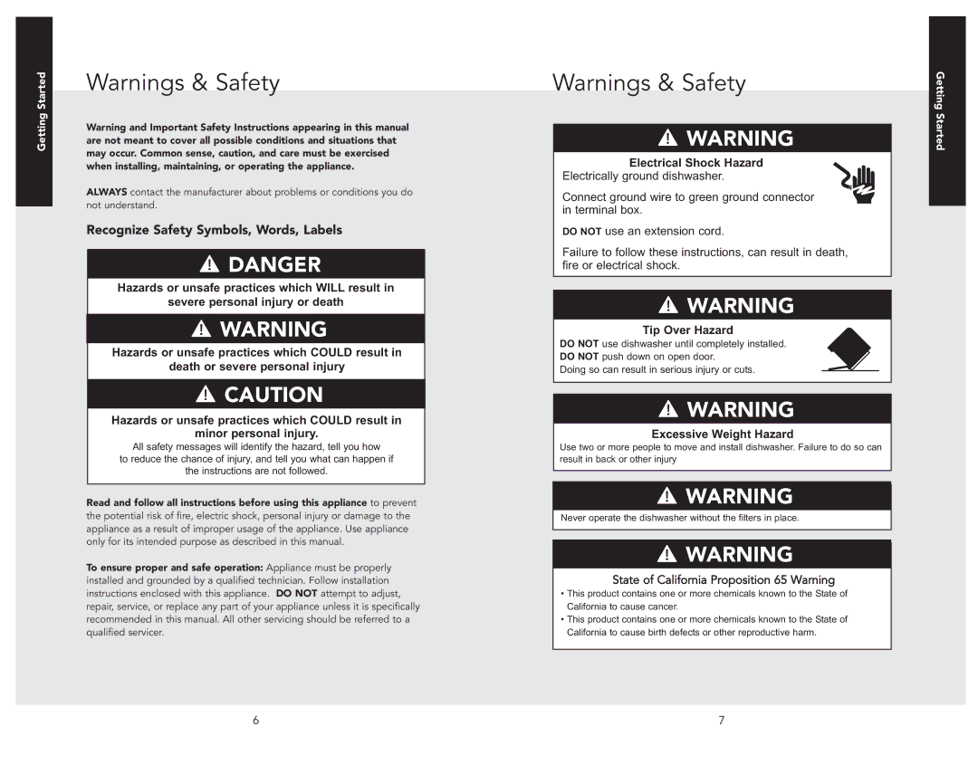 Viking 324 manual Recognize Safety Symbols, Words, Labels, Electrical Shock Hazard 