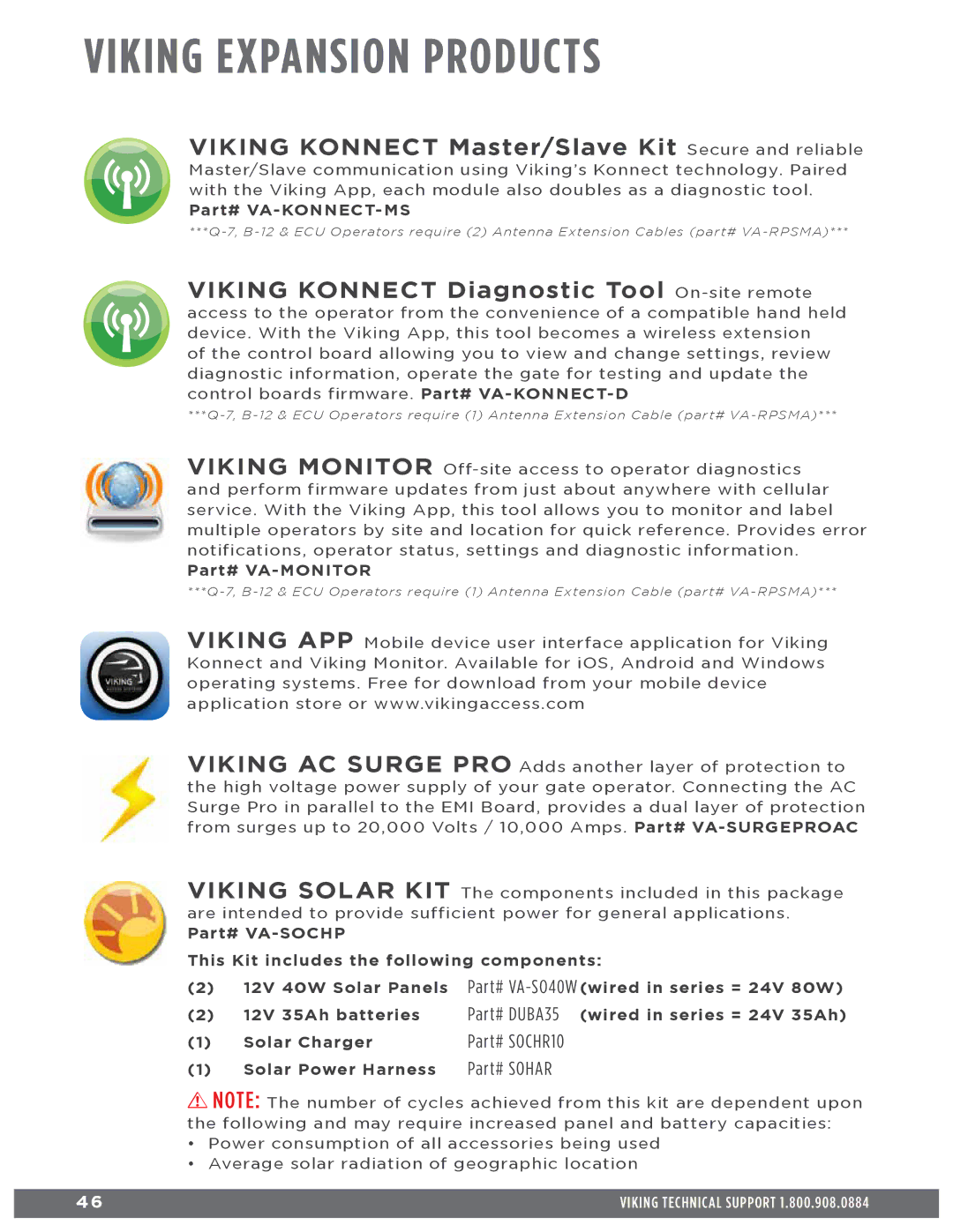 Viking Access Systems f1 gate manual Viking Expansion Products, Viking Konnect Master/Slave Kit Secure and reliable 