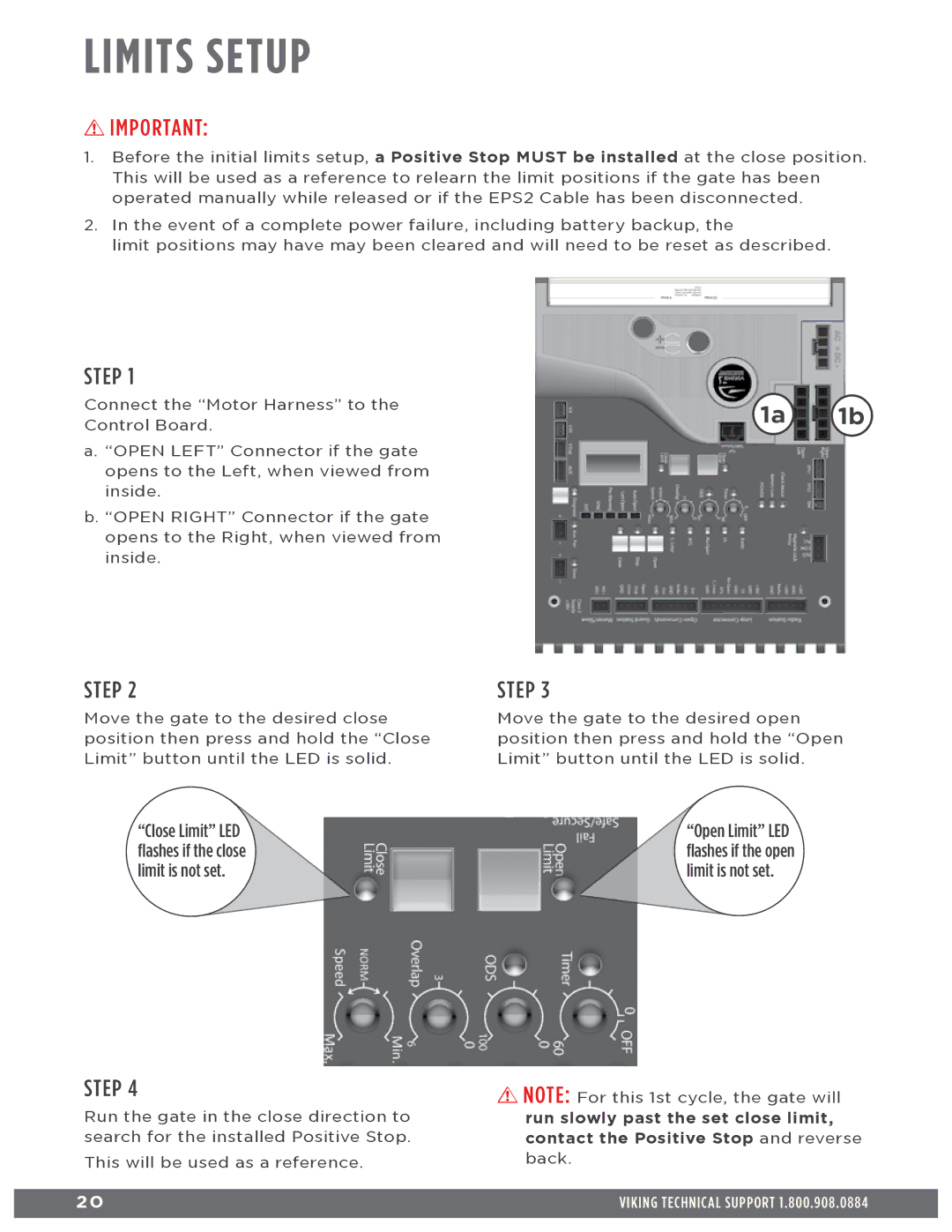 Viking Access Systems Q7 manual Limits Setup 