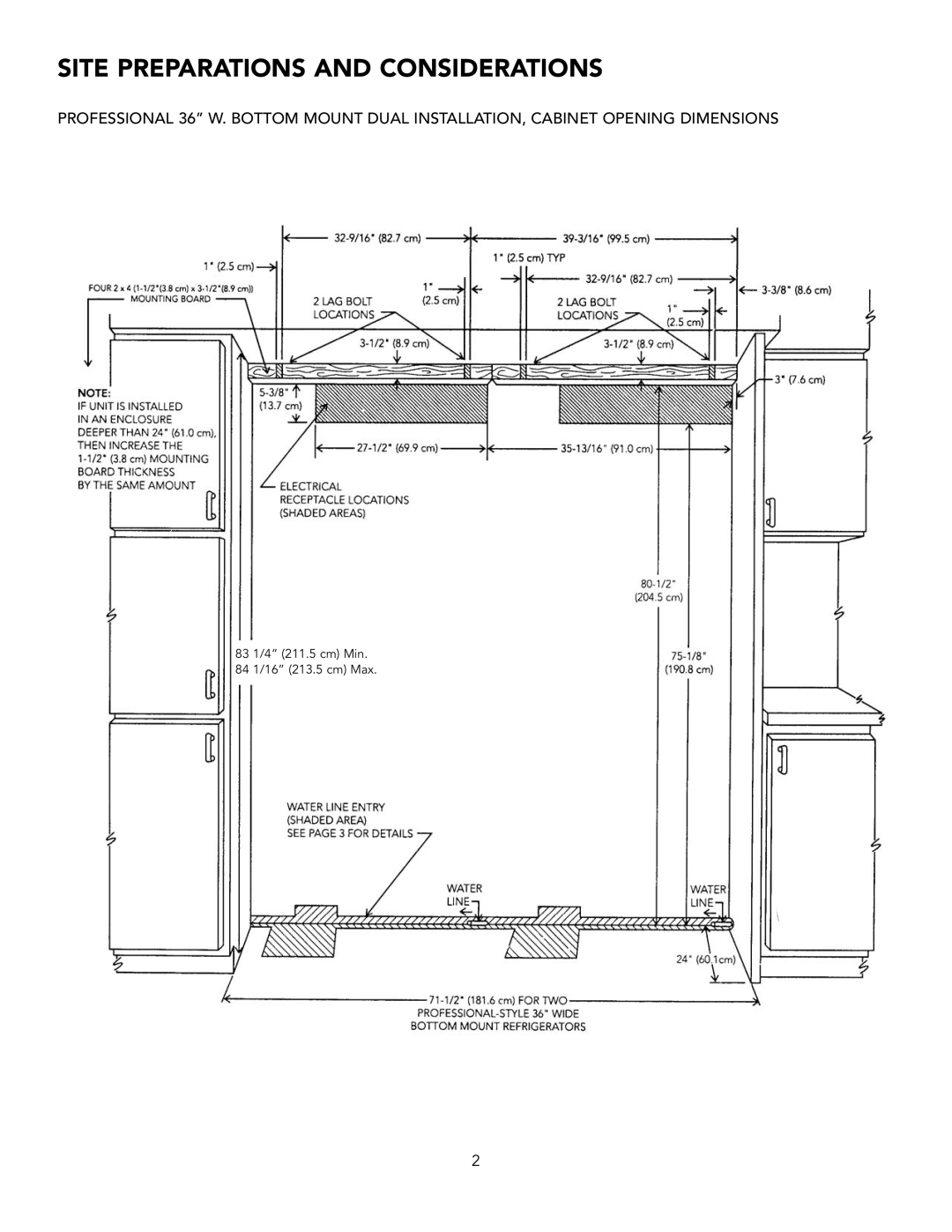 Viking BRTGK72SS installation instructions Site Preparations and Considerations 