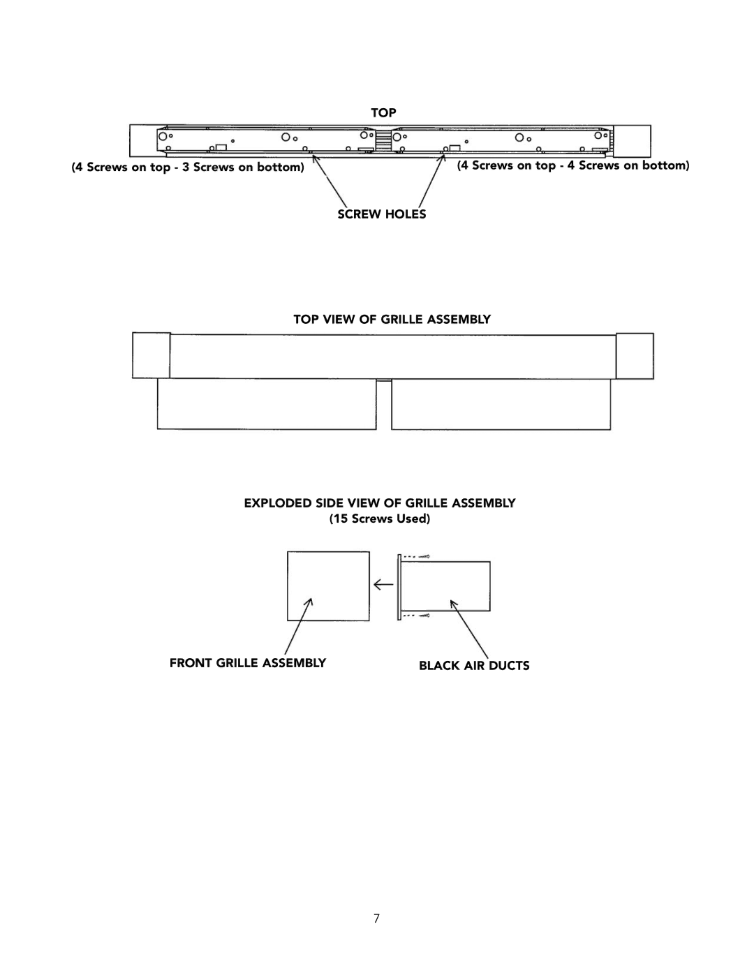 Viking BRTGK72SS installation instructions Top 