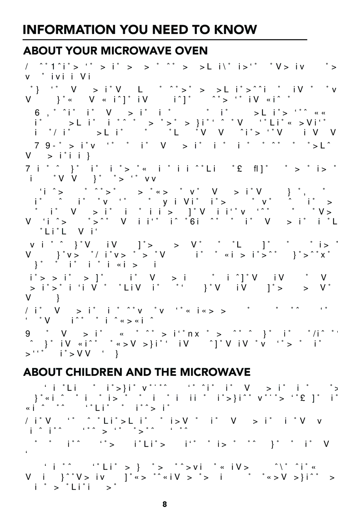 Viking Built-In Convection Microwave Hood manual Information YOU Need to Know, About Your Microwave Oven 