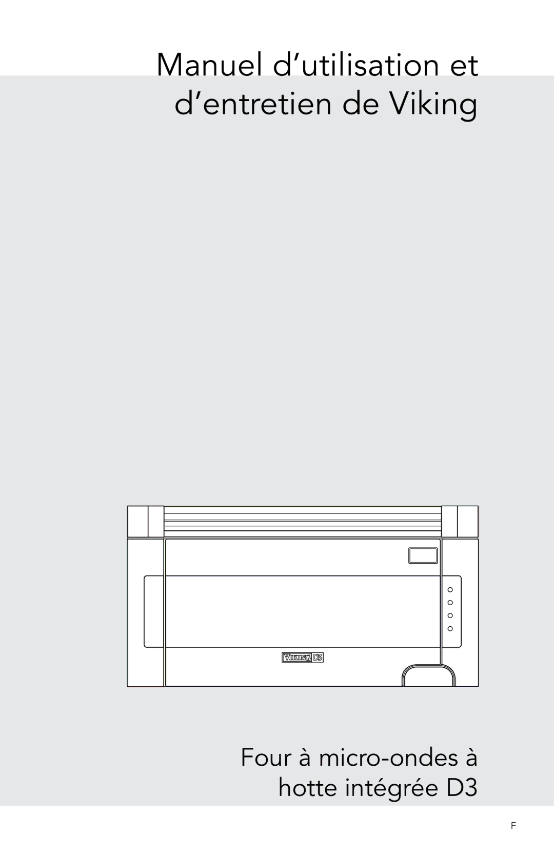 Viking D3 manual Manuel d’utilisation et d’entretien de Viking 