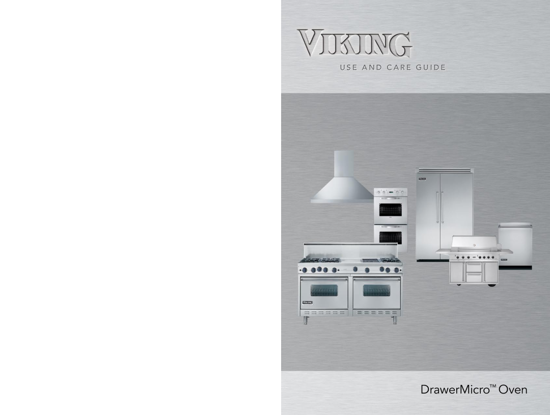 Viking DMOD241SS manual DrawerMicro Oven 