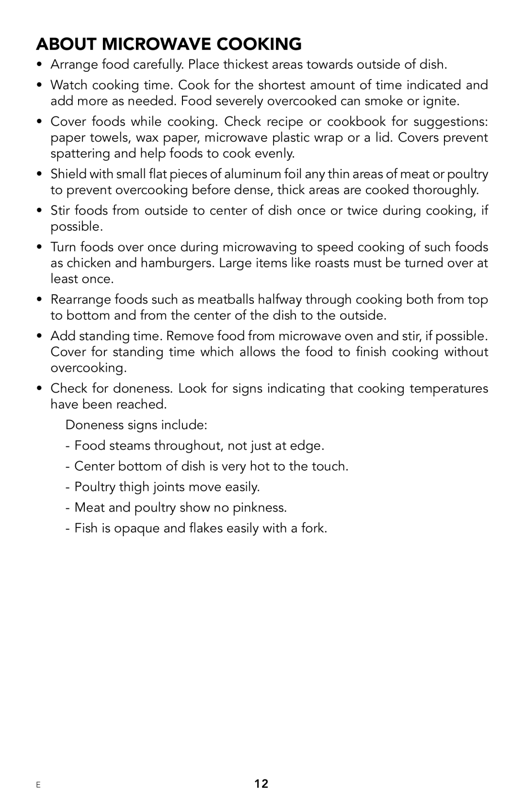 Viking F20303 manual About Microwave Cooking 