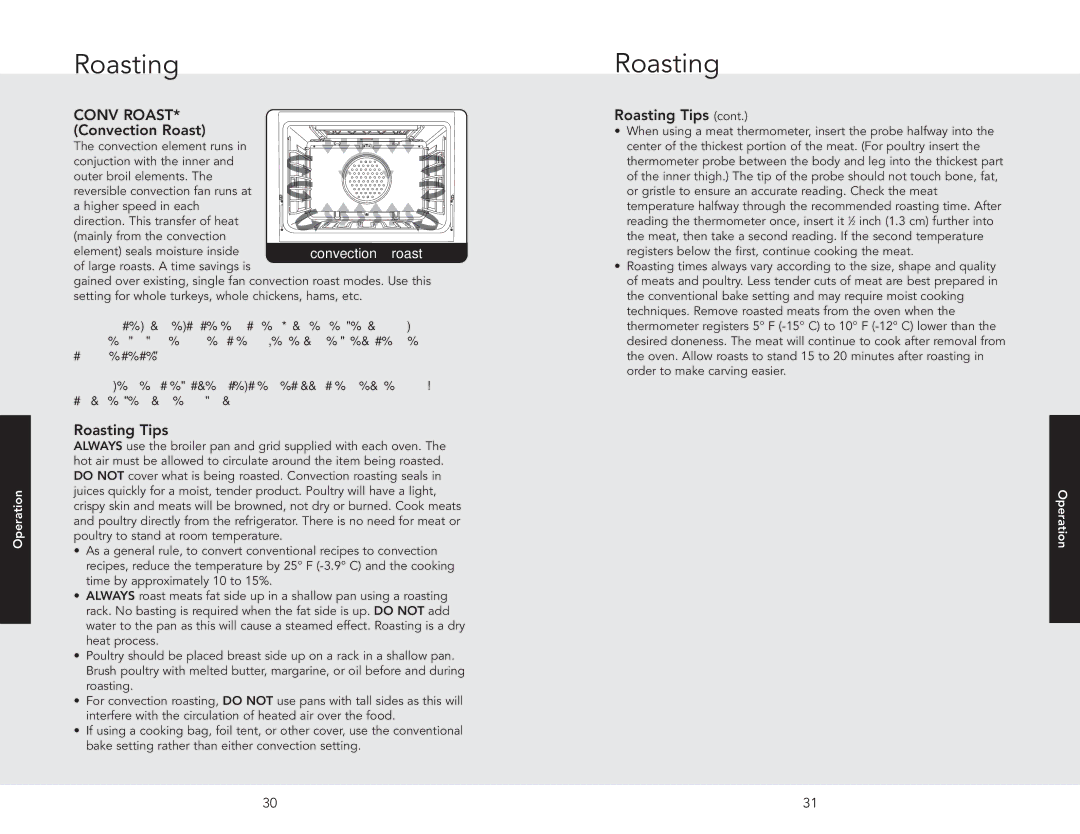 Viking F20537 manual Roasting Tips 