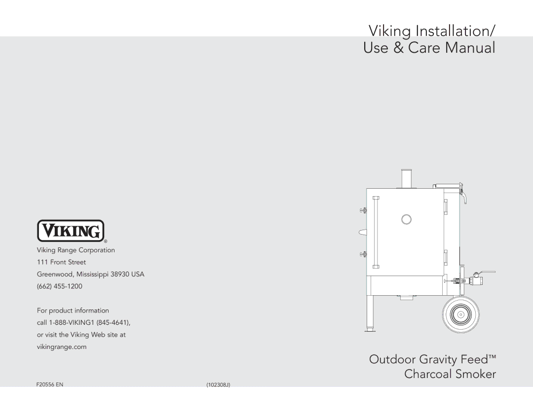 Viking F20556 manual Viking Installation Use & Care Manual 