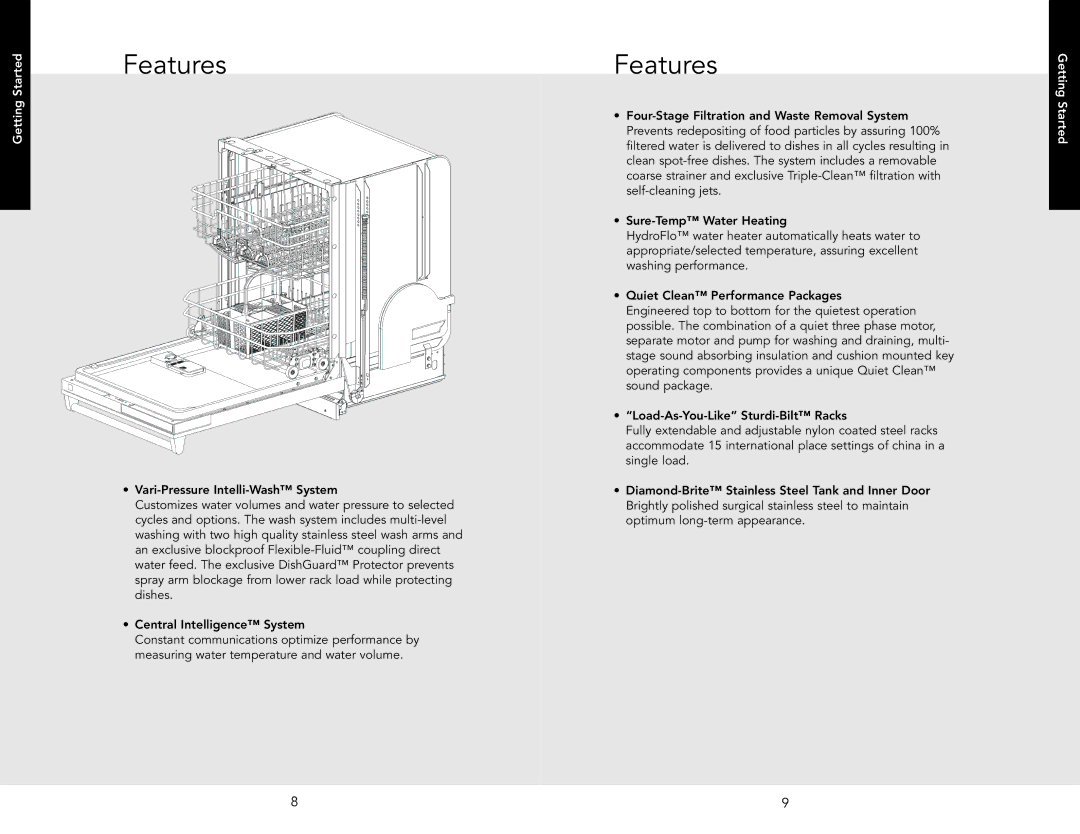 Viking F20631E manual Features 