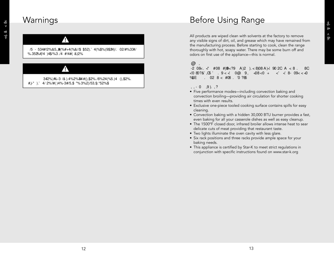 Viking DCCG1304BSS, F20642 EN, DCCG1304BIB, DCCG13014BIB, 062509J manual Before Using Range, Oven 