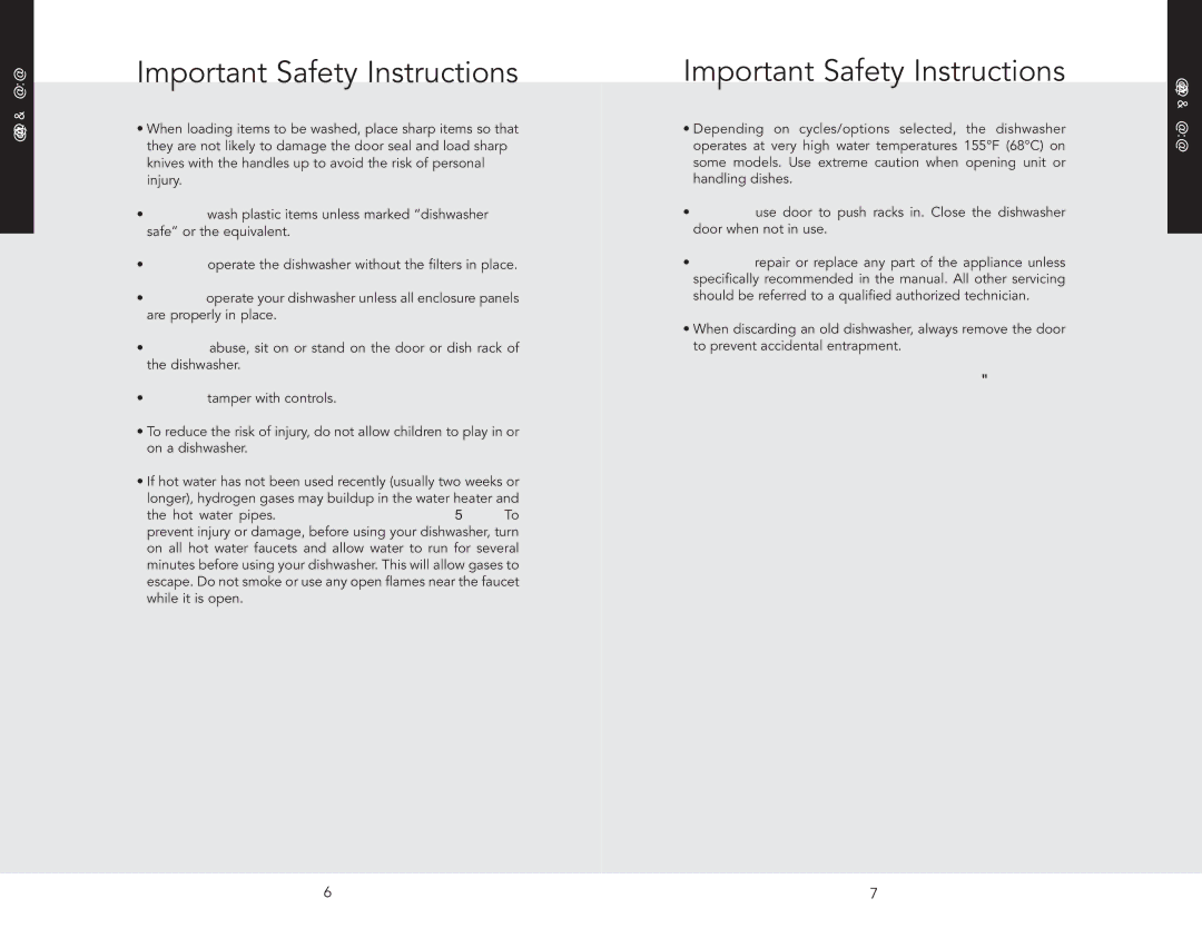 Viking F20696A EN manual Important Safety Instructions 