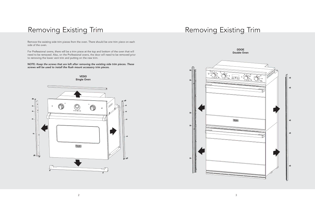 Viking F20701A EN (040711) manual Removing Existing Trim 