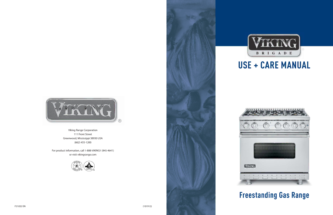 Viking F21032 manual USE + Care Manual 