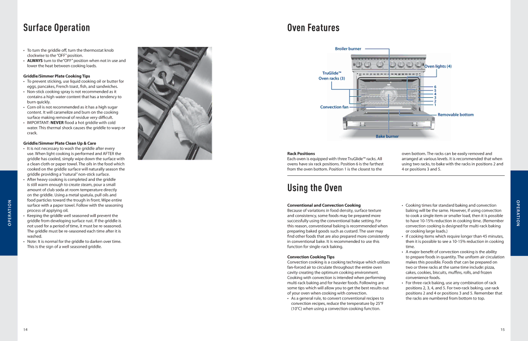 Viking F21032 manual Oven Features, Using the Oven 