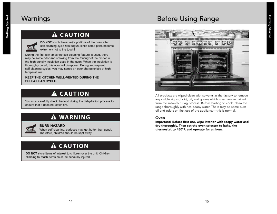 Viking F21233A manual Before Using RangeGetting, Oven, Started 