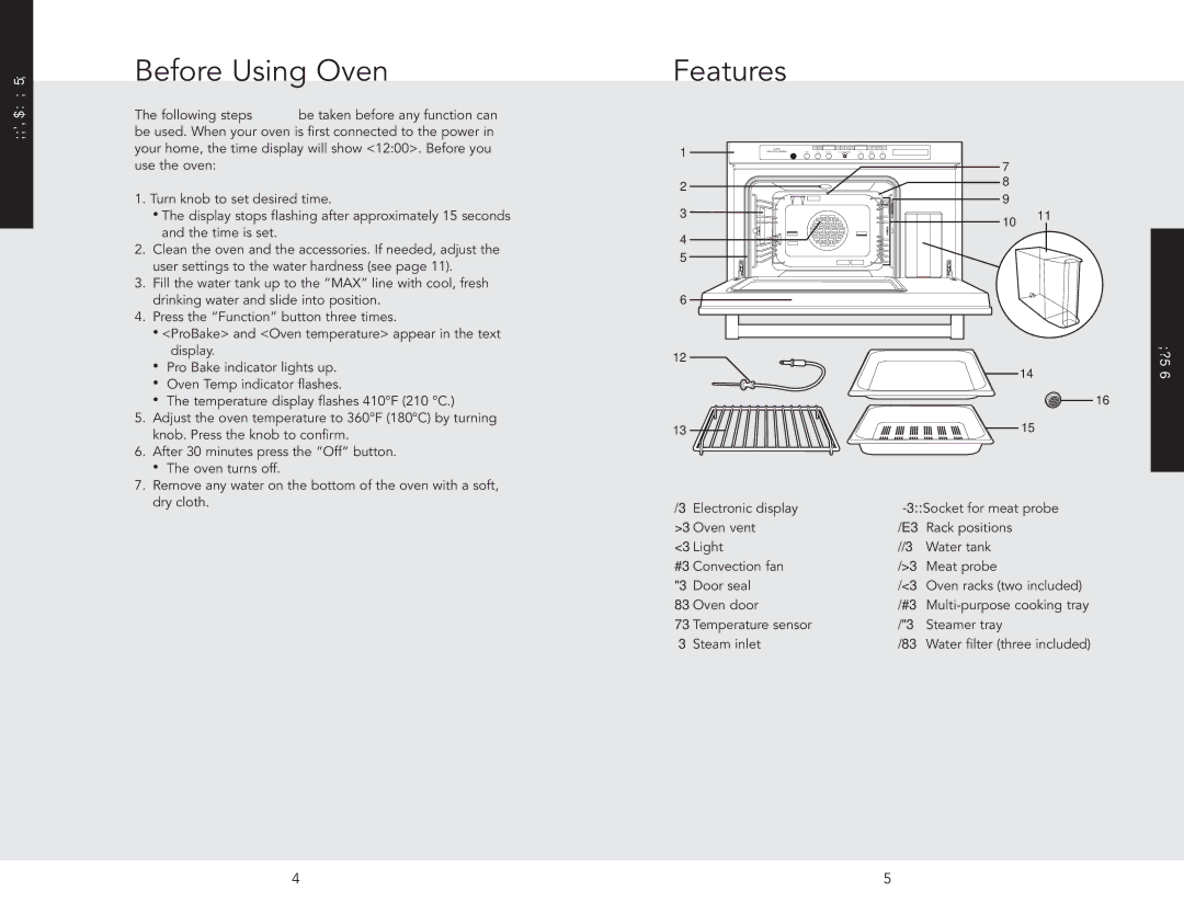 Viking J690.150 manual Before Using Oven, Started, Getting, Features 