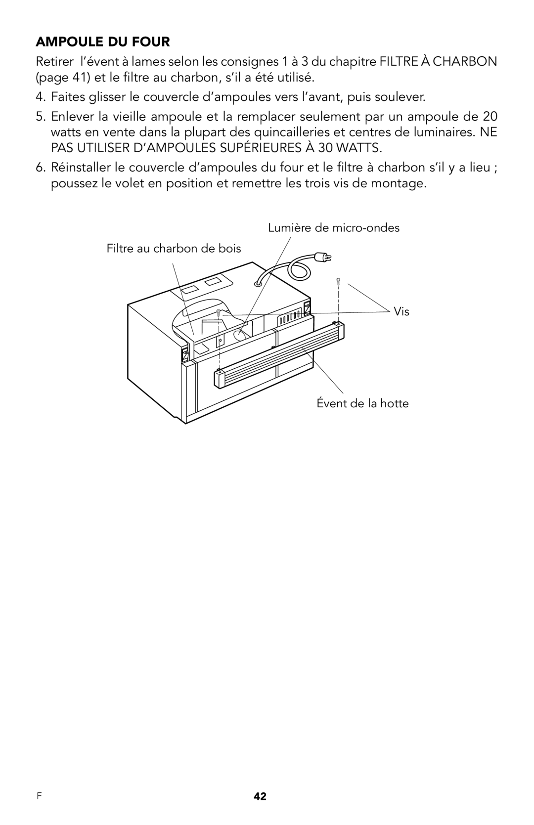 Viking RDMOR206SS manual Ampoule DU Four 