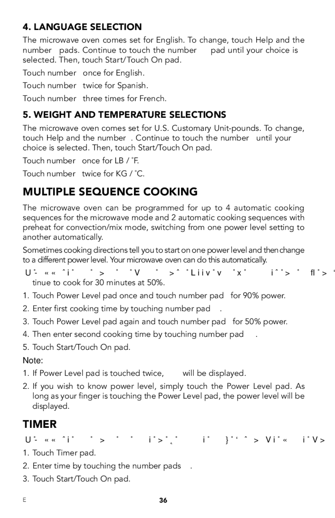 Viking RDMOR206SS manual Multiple Sequence Cooking, Timer 