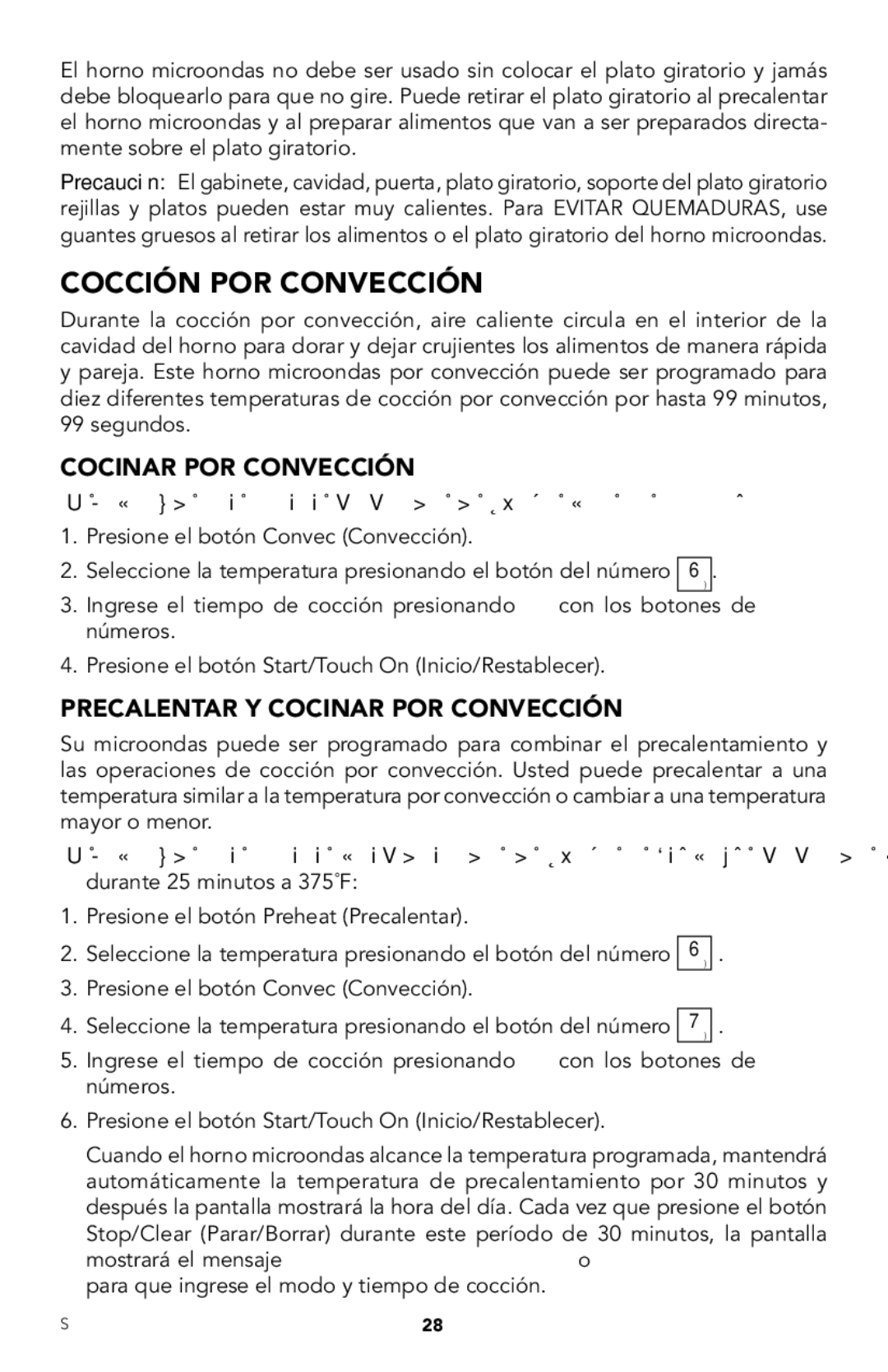 Viking RDMOR206SS manual Cocción POR Convección, Cocinar POR Convección 