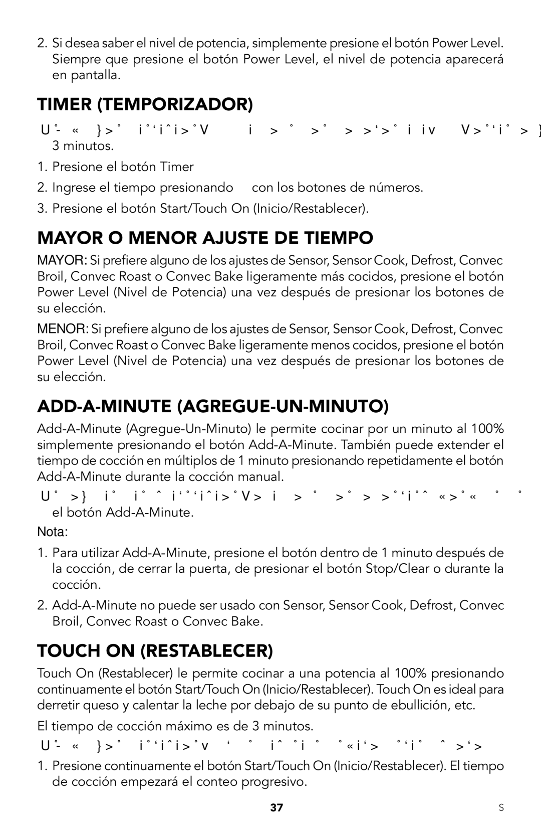 Viking RDMOR206 Timer Temporizador, Mayor O Menor Ajuste DE Tiempo, Add-A-Minute Agregue-Un-Minuto, Touch on Restablecer 