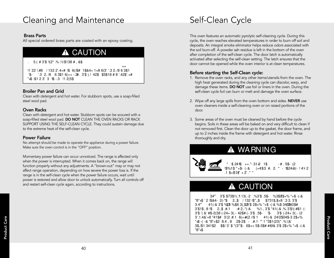 Viking RDSCE2305BWH, RDSCE2305BSS, DSCE1304BSS manual Self-Clean Cycle 