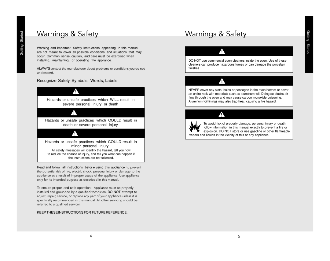 Viking RDDOE306SS, RDSOE306SS manual Recognize Safety Symbols, Words, Labels, Keep These Instructions for Future Reference 