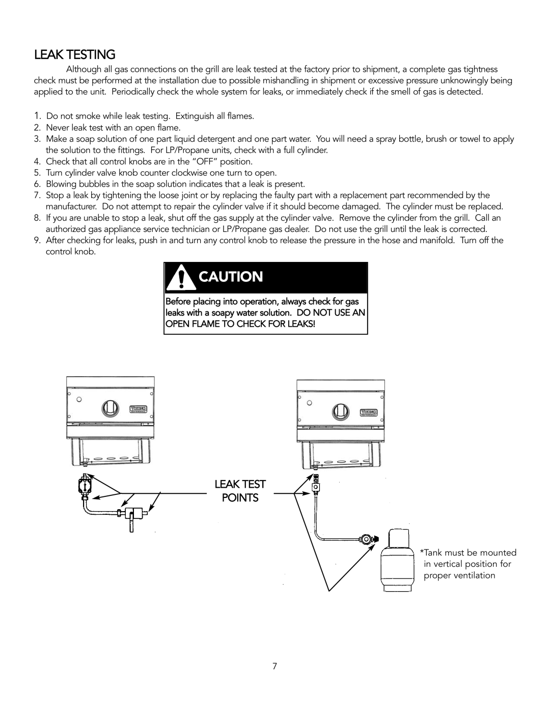 Viking TruSearTM manual Leak Testing 