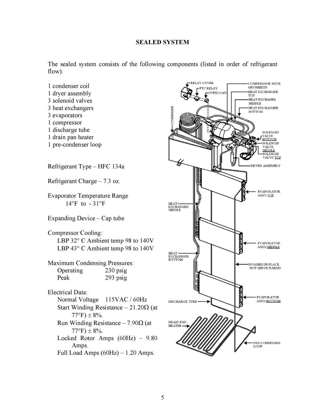 Viking VCWB300 manual Sealed System 