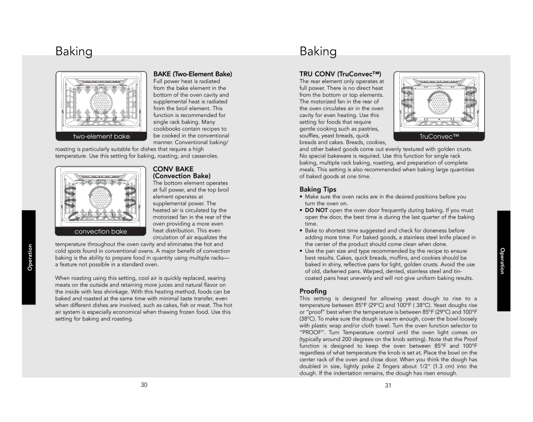 Viking VDSC5304BBK, VDSC5606GSS, VDSC548T6GAR, VDSC548T6QSS, VDSC5606GQTP, VDSC548T6GSS, VDSC5606GCH Baking Tips, Proofing 