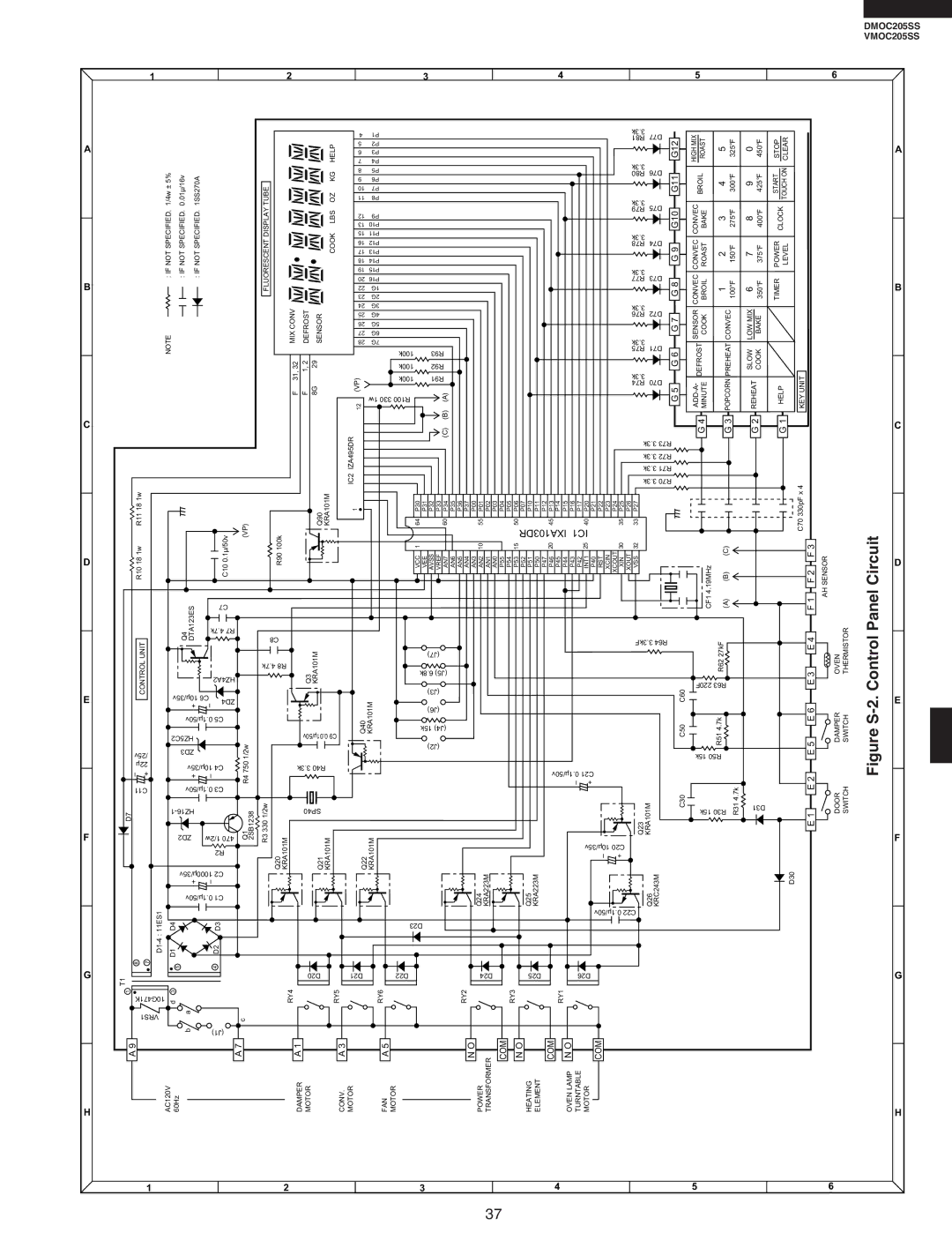 Viking DMOC205SS, VMOC205SS service manual SFigureControl Panel 