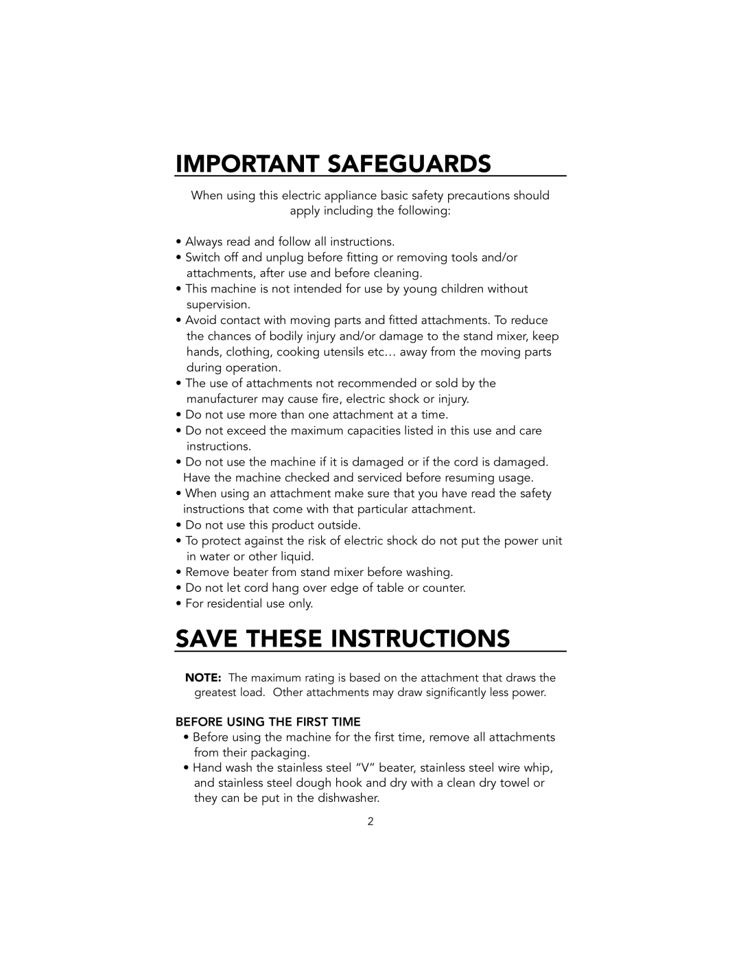 Viking VSM500, VSM700 manual Important Safeguards, Before Using the First Time 